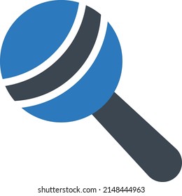 rattle Vector illustration on a transparent background. Premium quality symbols. Glyphs  vector icon for concept and graphic design.