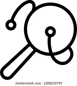 rattle Vector illustration on a transparent background.Premium quality symbols.Stroke vector icons for concept and graphic design.