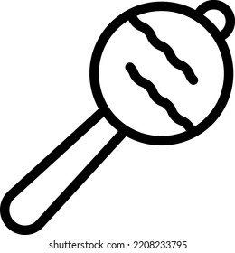 rattle Vector illustration on a transparent background.Premium quality symbols.Stroke vector icons for concept and graphic design.