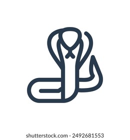 Rattlesnake on Desert Vector Icon