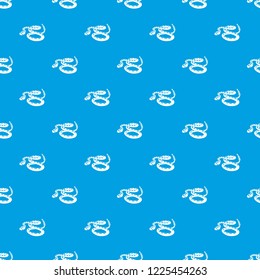 Rattlesnake pattern vector seamless blue repeat for any use