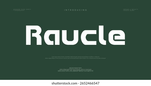 Raucle modern stylish small alphabet letter logo design