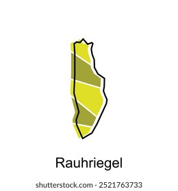 Rauhriegel vector Map City - map of Austria Country illustration vector Design Template, suitable for your company, geometric logo design element