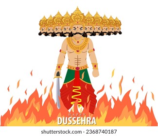 Ravan Dahan for Dusshera celebration festival of India