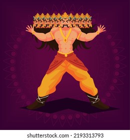 ravana man demon dussehra design