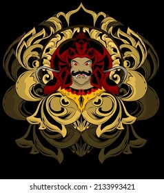 Ravana vector illustration, can be used for screen printing t-shirts, symbols, wall decorations, backgrounds