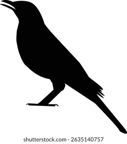 
Raven bird Icon White Background