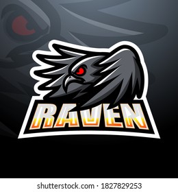 Raven esport mascot logo design