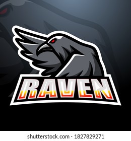 Raven esport mascot logo design