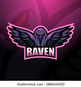 Raven Esport Mascot Logo Design