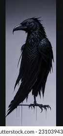 Raven - High Detailed Vector Art.