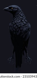 Raven - High Detailed Vector Art.