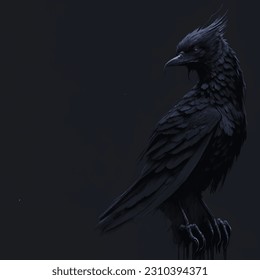 Raven - High Detailed Vector Art.