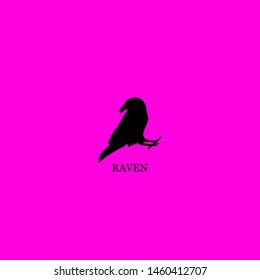 raven icon sign signifier vector