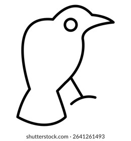 raven icon simple flat icon vector symbol