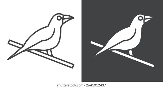 raven icon symbol illustration logo