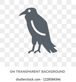 Raven icon. Trendy flat vector Raven icon on transparent background from animals  collection. 