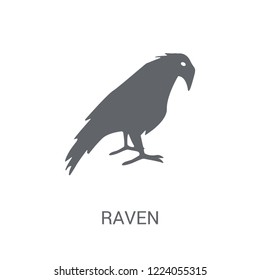 Raven icon. Trendy Raven logo concept on white background from animals collection. Suitable for use on web apps, mobile apps and print media.