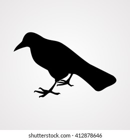Raven icon,vector illustration
