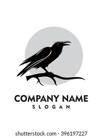 Raven Logo, Raven Bird logo