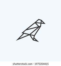 raven logo design vector illustration