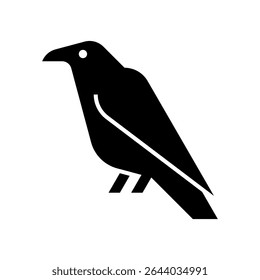 Raven Logo. Icon design. Template elements