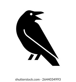 Raven Logo. Icon design. Template elements
