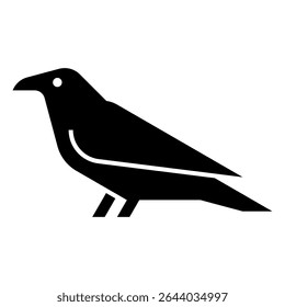 Raven Logo. Icon design. Template elements