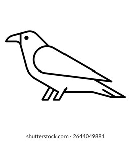 Raven Logo. Icon design. Template elements