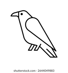 Raven Logo. Icon design. Template elements