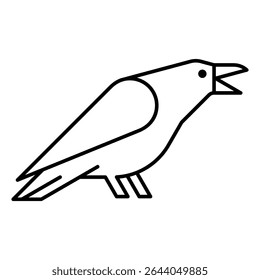Raven Logo. Icon design. Template elements