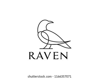 Raven Logo Icon Designs