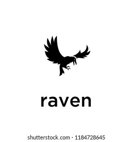 Raven Logo Icon Designs Vector