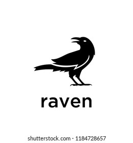 Raven Logo Icon Designs Vector