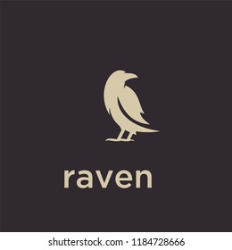 raven logo icon designs vector