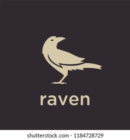 raven logo icon designs vector