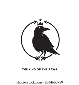raven logo icon designs vector