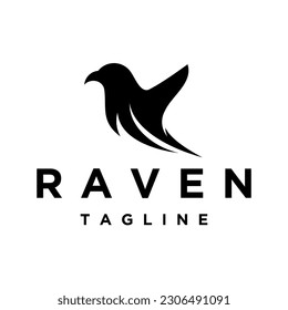 raven logo icon designs vector