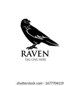 raven logo icon vector design template