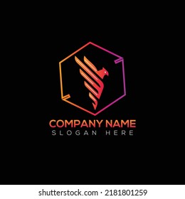 Diseño de la ilustración vectorial del logotipo Raven 