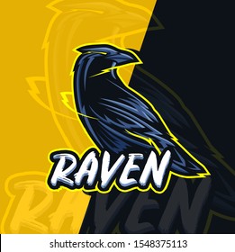 Raven Mascot Esport Logo Design