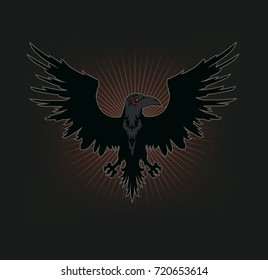 Raven Mascot Vector Illustration