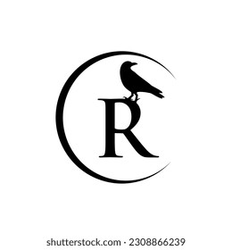 raven on "R" vector images, can be use on all media because made withhigh resolution