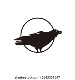 Projeto de logotipo de sombra Raven para sua identidade de marca e empresa