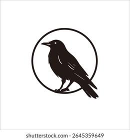 Raven shadow logo design for your brand and company identity