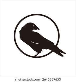 Projeto de logotipo de sombra Raven para sua identidade de marca e empresa