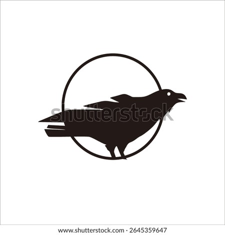 Raven shadow logo design for your brand and company identity