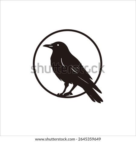 Raven shadow logo design for your brand and company identity