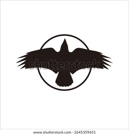Raven shadow logo design for your brand and company identity
