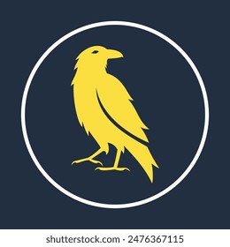 Raven symbol beautiful background abstract vector illustration design